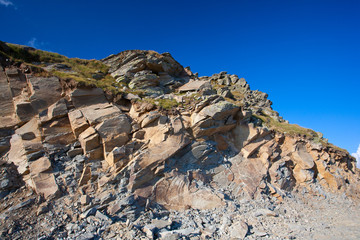 Cliff with rocks