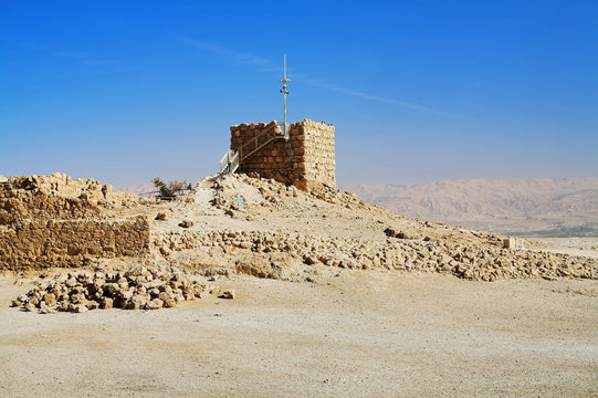 Ruins of the fortress Masada, Israel