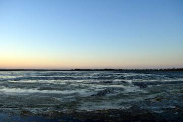 Fototapeta premium Saline bleue de Monastir