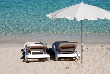 Hamacas en la playa