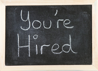 Board with You're Hired.