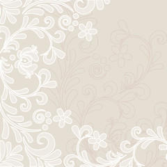 Soft terracotta floral background