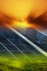 Solar panel background