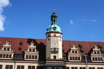 Fototapeta premium detail altes rathaus leipzig