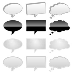 Talk and thought bubbles