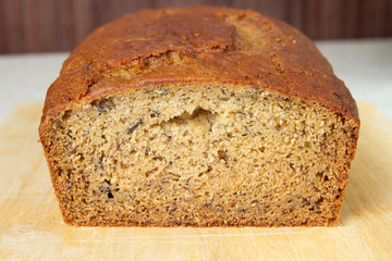 banana bread closeup