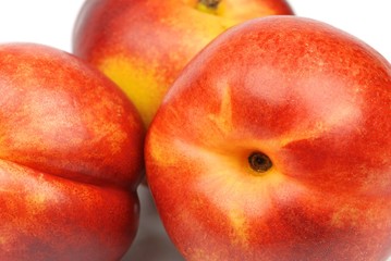 Nectarines close up