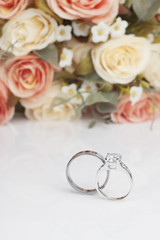 Obraz na płótnie Canvas diamond ring for wedding day
