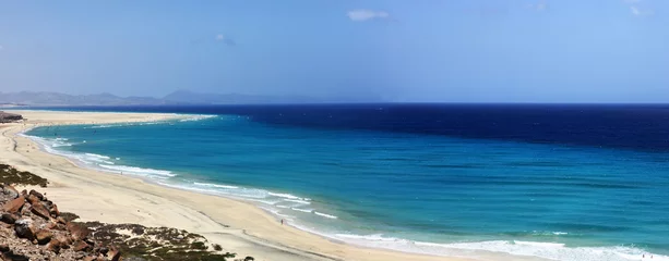 Deurstickers Sotavento Beach, Fuerteventura, Canarische Eilanden Jandia-strand op Fuerteventura
