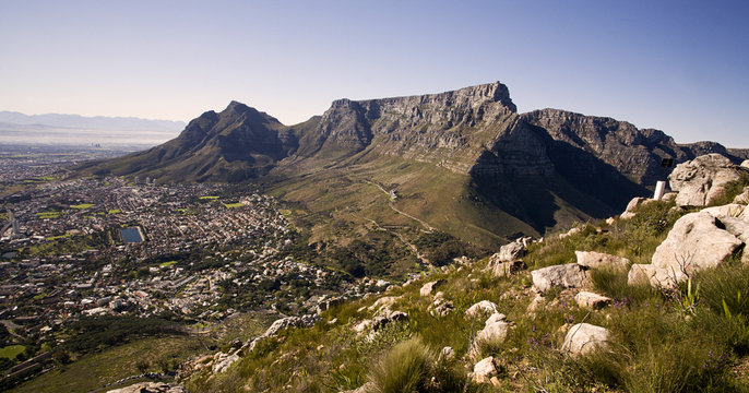 Table mountain view from lions head