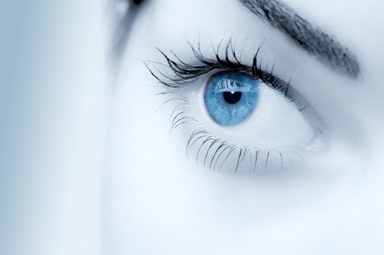 wonderful blue eye close up