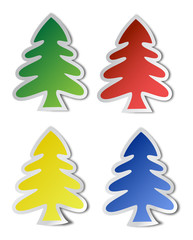 fir tree  stickers