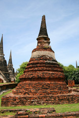 Fototapeta premium Ruins in the ancient city of Ayutthaya, Thailand.