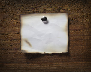 note paper  on wooden wall business