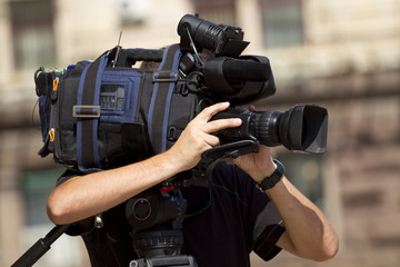 cameraman in action
