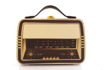 old retro radio suitcase