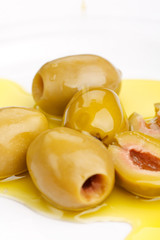 Olive oil and olives