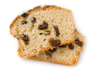 Cake isolated on white