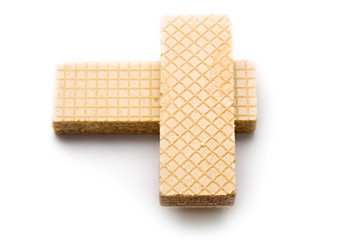 Wafers isolated on white