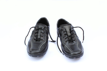 Men's leather shoes isolation