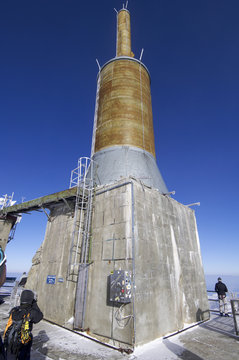 lightning rod in Aguille du Midi, Chamonix