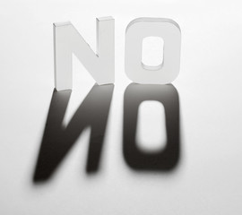 concept mot no ombre et lumière