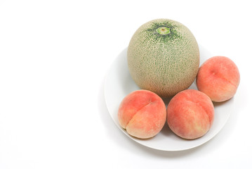桃とメロン