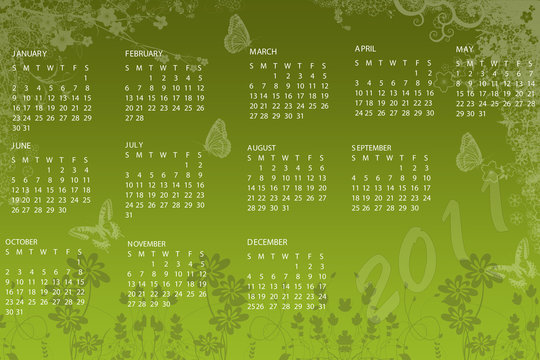 Kalender 2011 Calendar 2011