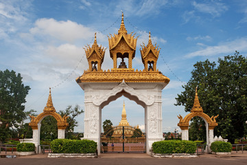 Tempel That Luang in Vientiane, Laos