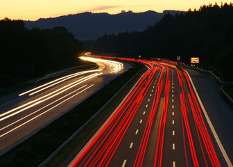 Autobahn Abends - Motorway Sunset