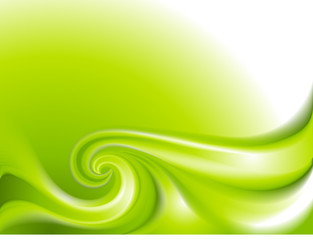 Abstract green swirl