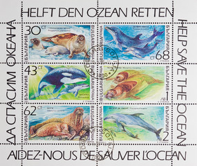 Set of Post stamps