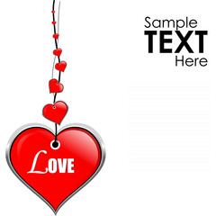 vector heart accessory