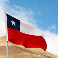 Fototapeta na wymiar flaga Chile