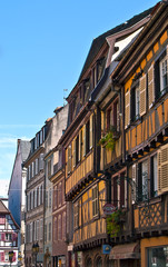 Maisons à colombages à Colmar en Alsace