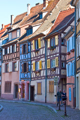 Maisons à colombages à Colmar en Alsace
