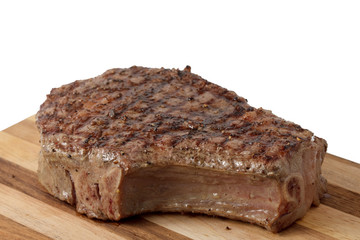 a piece of meat on a white background