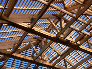 Charpente maison quatres pans