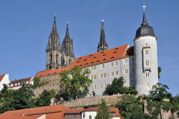 Fototapeta premium meissen, panorama dell'albrechtsburg