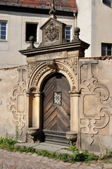 meissen, portale barocco nel centro storico