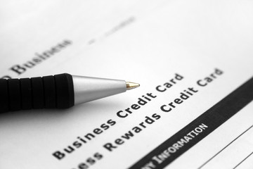 Business credit card application