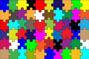 colorful puzzle background