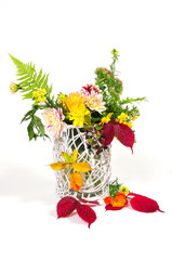 Bunter Herbst Blumen Strauss