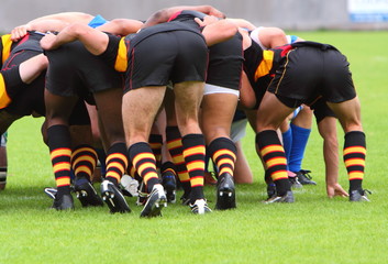 Obraz premium rugby scrum