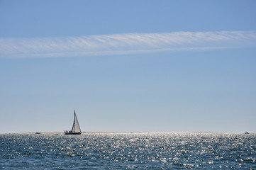 voilier dans la bassin d'arcachon 1 © seb hovaguimian
