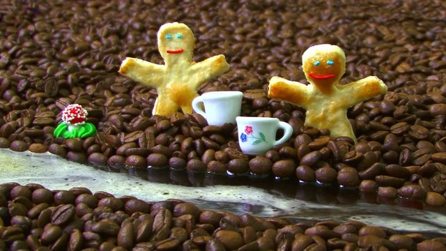 Two Cookie Man in Coffee Land