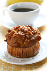 Banana Nut Muffin & Coffee