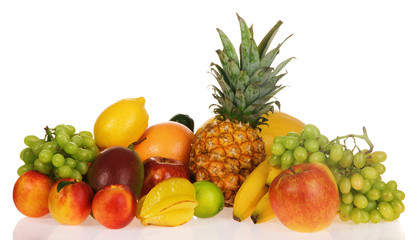 Assortment of exotic fruits