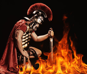 Portrait of a legionary soldier
