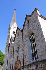 Fototapeta na wymiar Evangelical Church - Hallstatt, Salzkammergut, Austria